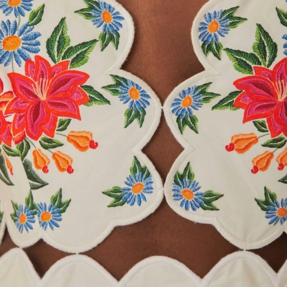 Farm Rio Bloom Garden Midi Dress - Picture 4 of 4